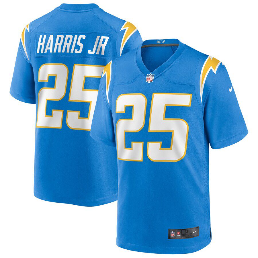 Men Los Angeles Chargers #25 Chris Harris Jr Nike Powder Blue Game NFL Jersey